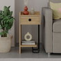 Hanah Home Sirius Left - Oak v2 Mesita de Noche Roble 32x61x30cm